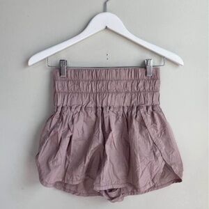 Free People Movement Way Home High Waist Mauve Active Shorts